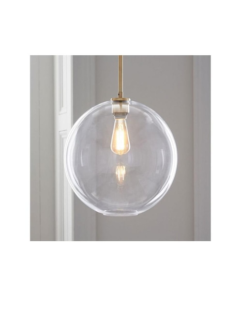 Lámpara colgante Incandescente y LED Sculptural Glass Globe