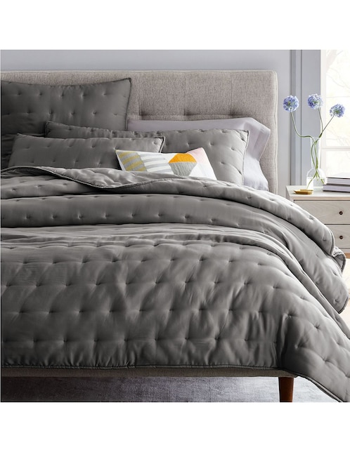 QUILT TENCEL CRESCENT STITCH KS SLATE