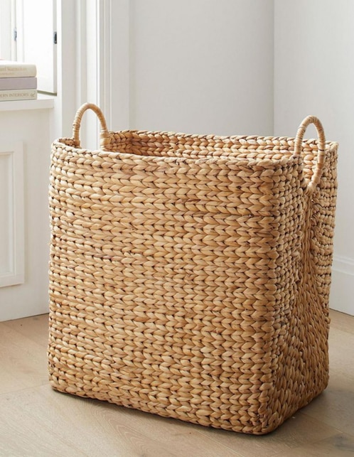Canasto multiusos Curved de jacinto de agua