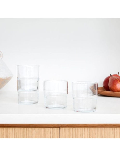Peyan Vasos de vidrio ondulado, 2 tazas de vidrio creativas, vasos de  bebida vintage de 10 onzas, cr…Ver más Peyan Vasos de vidrio ondulado, 2  tazas
