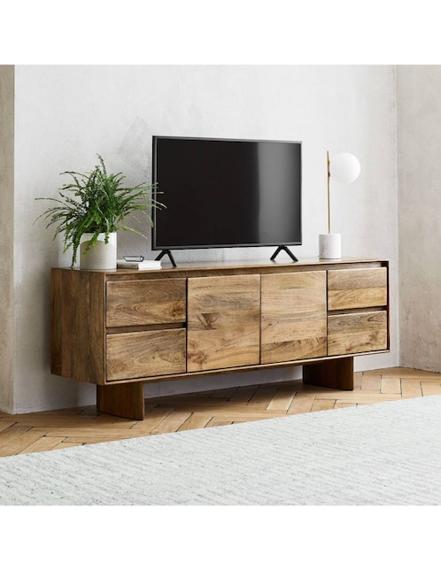 WEST ELM Consola Anton Solid de madera