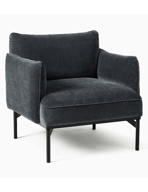 Sillón West Elm de madera