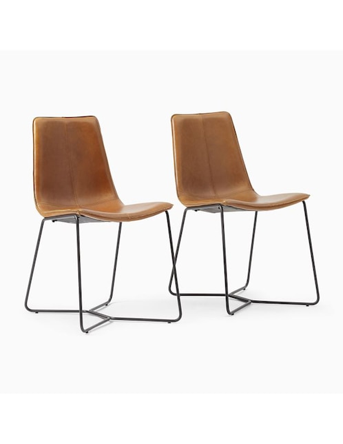 Set silla 2 piezas Slope de piel
