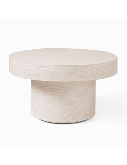 Mesa de centro Volume Round Pedestal de madera