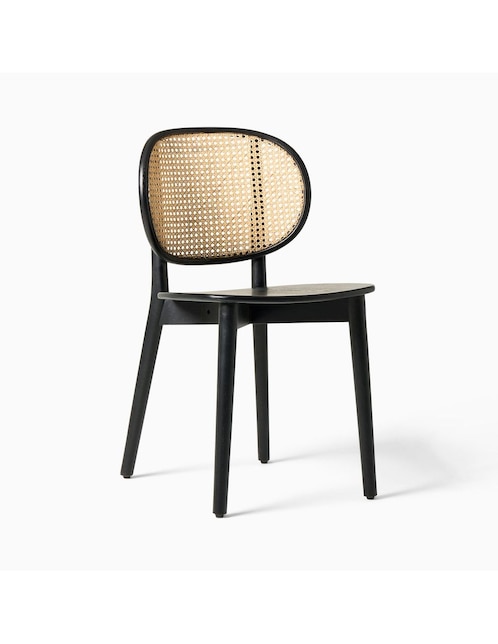 Silla Bleecker West Elm de madera