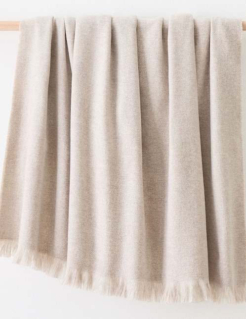 FRAZADA BRUSHED WOVEN 50X60 SAND