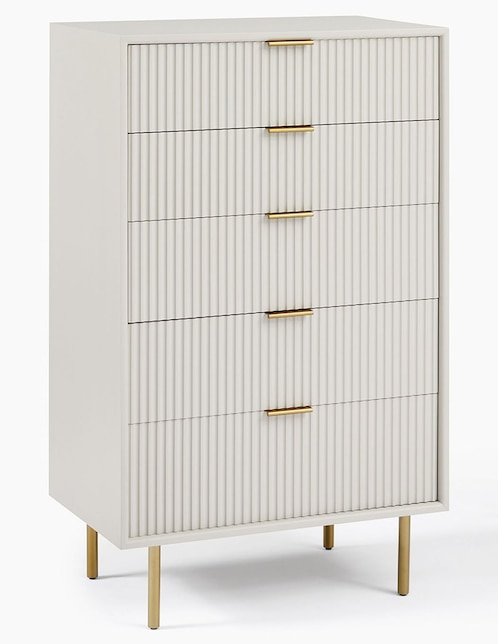 Cómoda Quinn de madera caoba