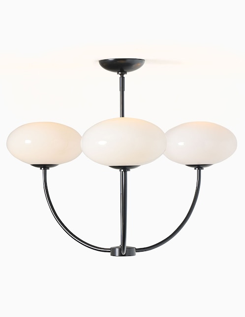 CANDELABRO TALIA 3 LUCES NEGRO