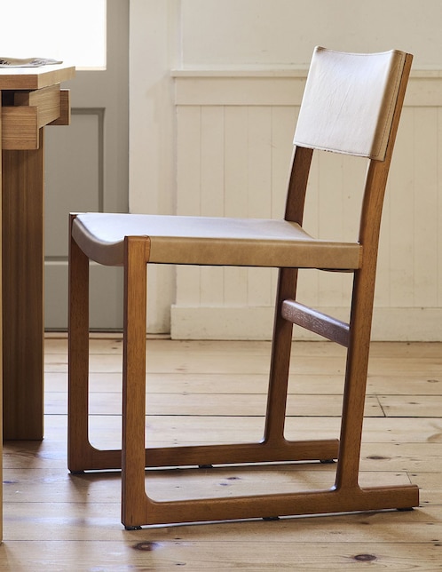 Silla Clyde de madera encino 1