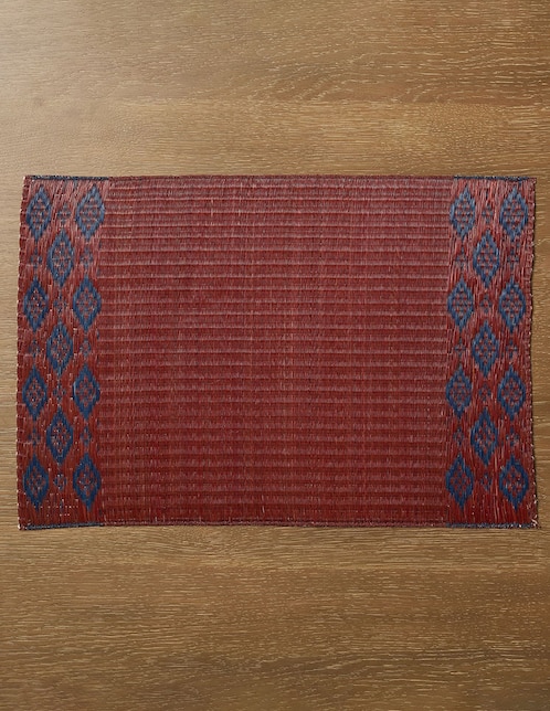 S/4 MANTEL HOLLIS 12X18 AZUL/ROJO
