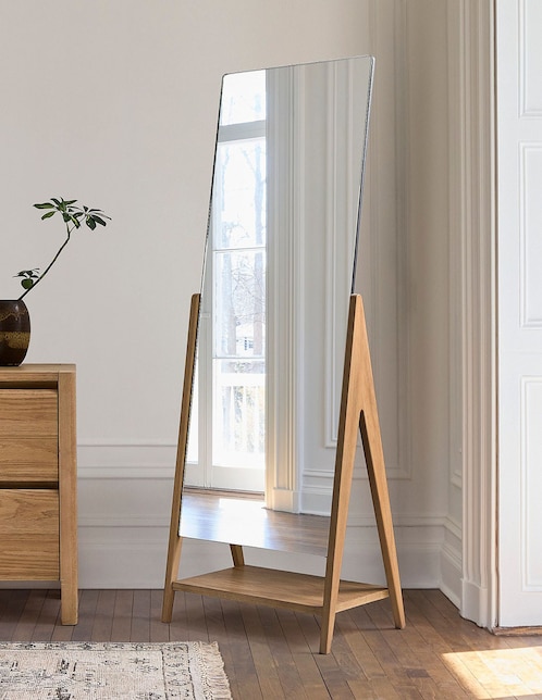 Espejo rectangular West Elm Siwa Standing Wood