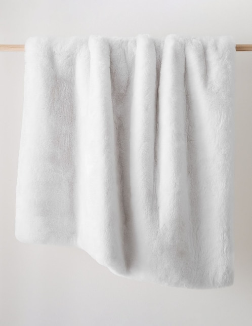 Frazada clásica de tejido plano Faux Fur Chinchil