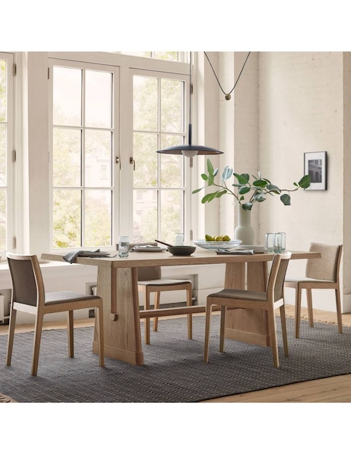 Mesa de comedor Innis West Elm de madera