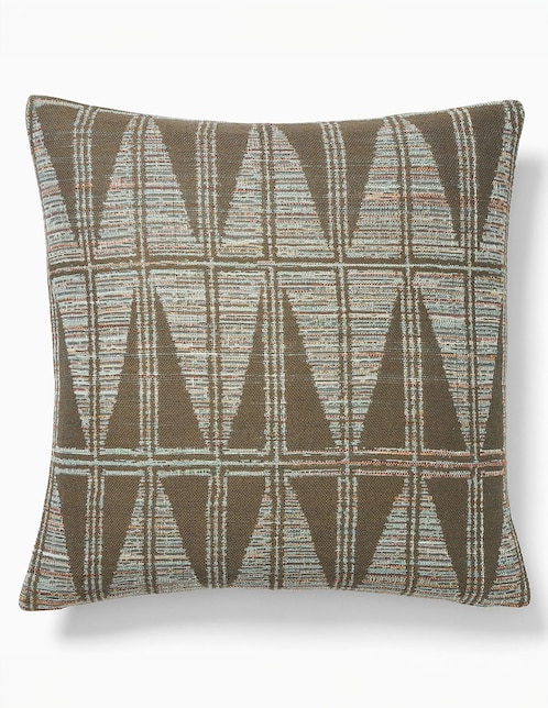 FUNDA COJÍN SILK ARROW 18X18 VERDE