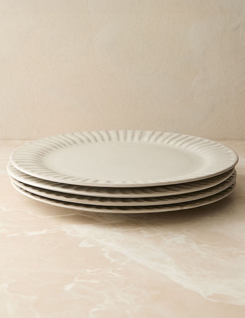 Set platos trinche Hana de cerámica 4 piezas