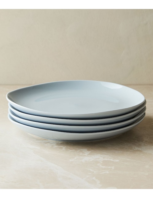 Set platos trinche Organic de porcelana 4 piezas