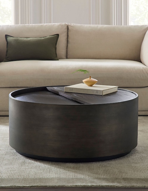 Mesa de centro Swivel Top West Elm de madera