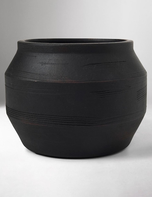 MACETA MESA IVAN PLANTERS M NEGRO