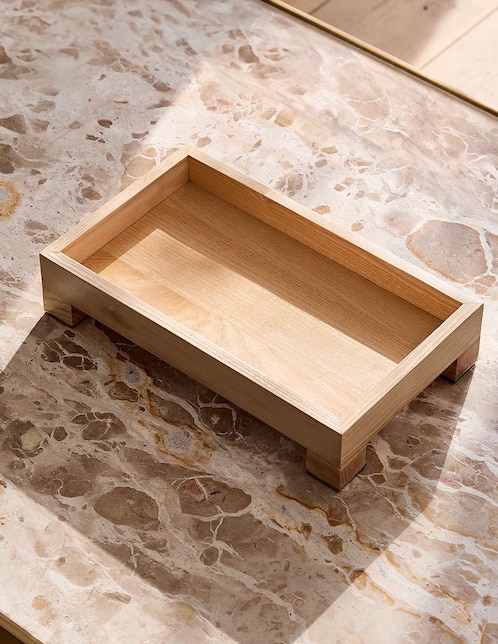 Charola Pedestal de madera