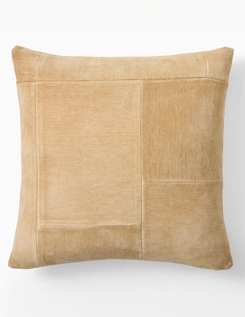 Funda cojín West Elm Patchwork Chenille