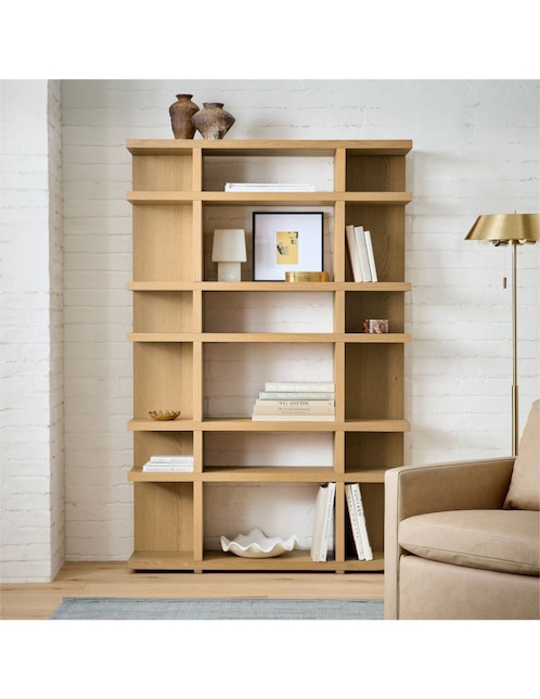 Librero Wallace West Elm de madera
