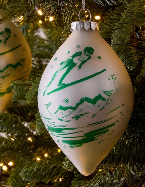 Ornamento navideño Skier
