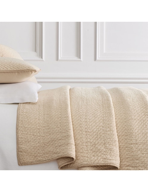 COLCHA REFLECTIONS MATELASSE BEIGE QS