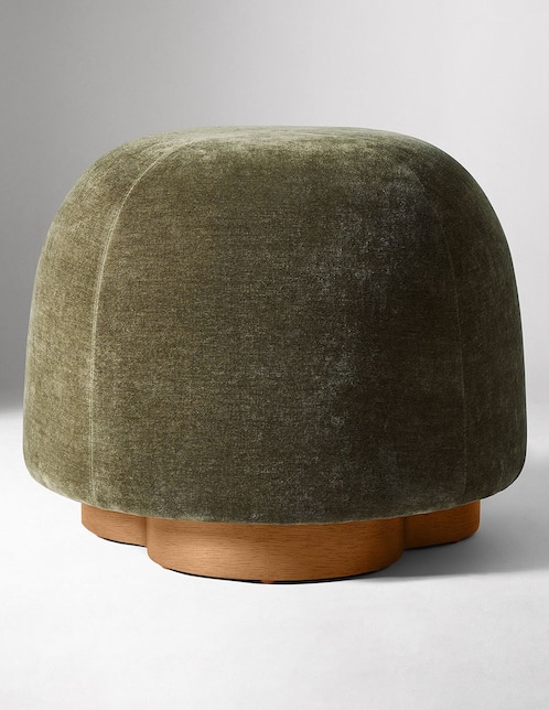 Taburete Gumdrop de madera roble