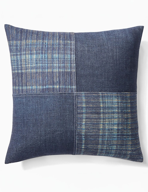 Funda cojín Indigo Patchwork