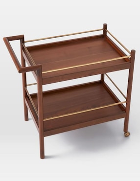 Carro de bar cocina Mid Century madera
