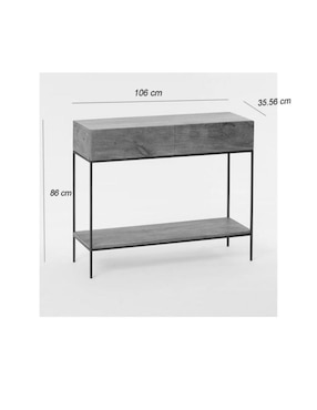 Consola Industrial Storage de madera