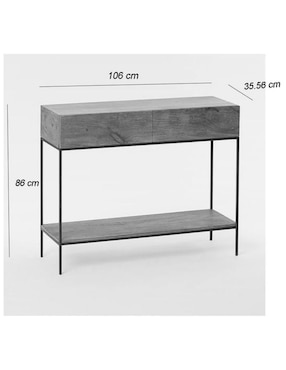 Consola Industrial Storage de madera