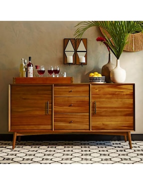 Buffet Mid-Century de madera