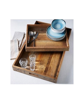 Charola multiusos Reclaimed Wood de madera