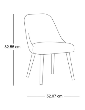 Silla Mid-Century de madera