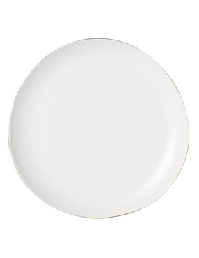 Plato trinche Organic Rimmed Filo de porcelana