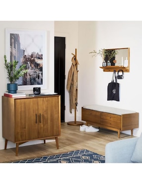 Bar Mid-Century de madera