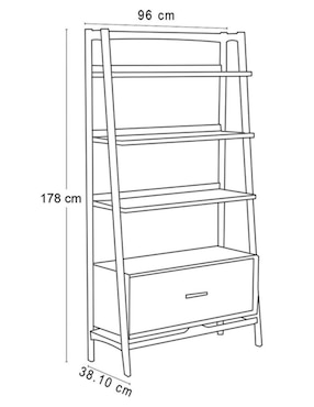 Librero de madera