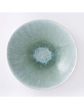 Platón Reactive Glaze Menta de cerámica