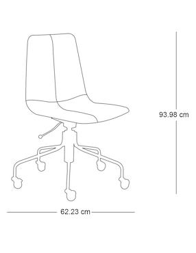 Silla de oficina Slope de piel