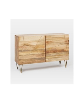 Cómoda Roar & Rabbit Brass Geo de madera