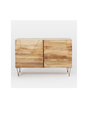 Cómoda Roar & Rabbit Brass Geo de madera