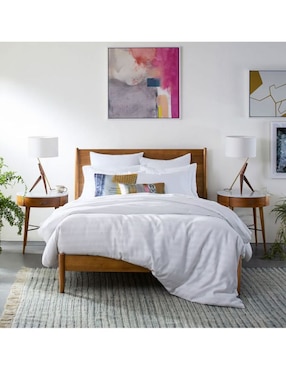 Cama Mid Century de madera