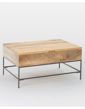 Mesa De Centro West Elm Storage De Madera