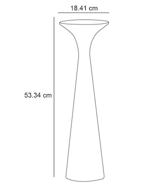 Mesa de acento Silhouette de Mármol