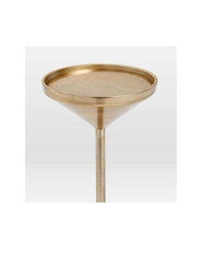 Mesa lateral Faceted Brass