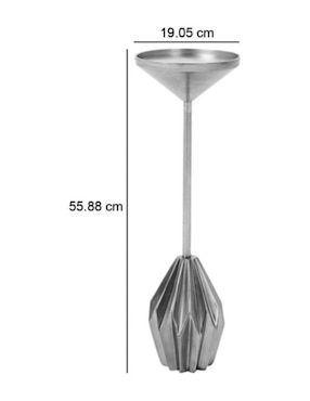 Mesa lateral Faceted Brass