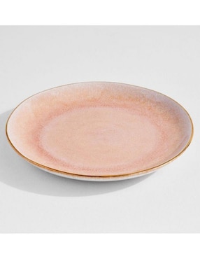 Plato Trinche Reactive Glaze De Cerámica