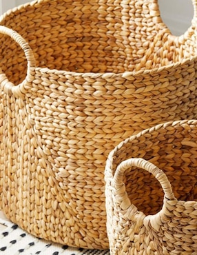 Canasto multiusos Curved de jacinto de agua