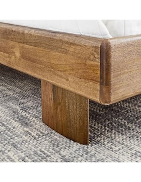 Cama Anton de madera queen size